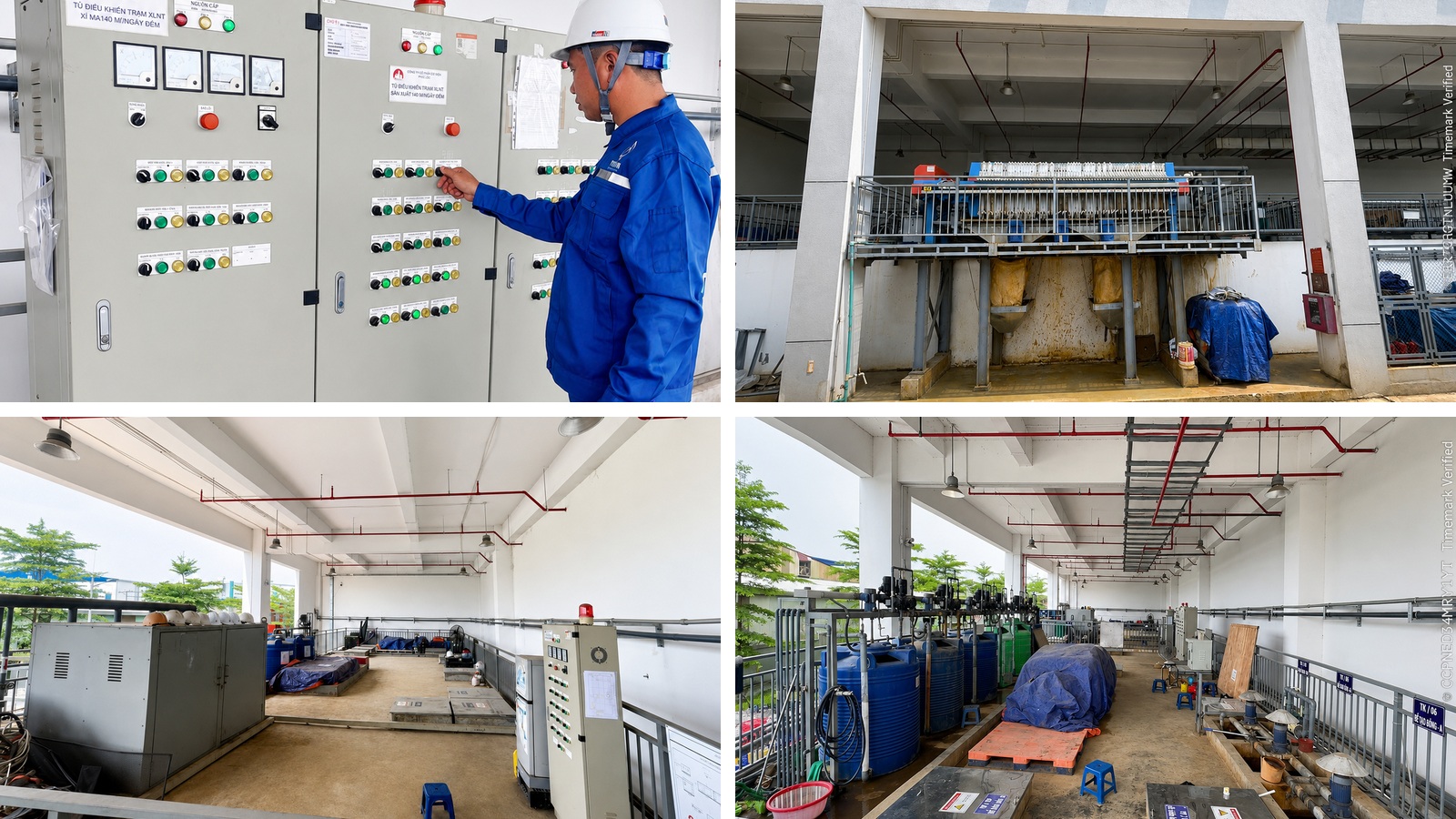 Hình ảnh vận hành hệ thống xử lý nước thải tại CAYI Technology Việt Nam