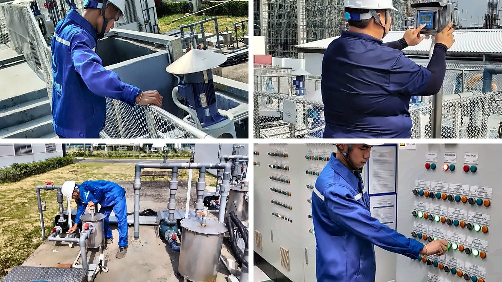 Hình ảnh thi công nâng cấp hệ thống xử lý môi trường tại KX Hitech Bắc Ninh